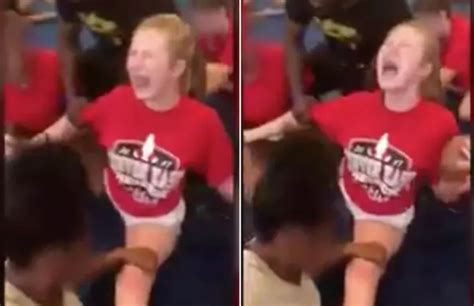 police investigating disturbing viral video of cheerleader being forced