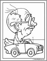 Grandpa Coloring Fathers Pages Printable Father Dad Print Colorwithfuzzy Colouring Color Kids Driving Granddad Car Getcolorings Certificate Favorite Getdrawings sketch template