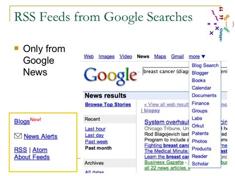 rss feeds  google searches
