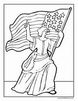 Flag Coloring Pages Printable Usa Ross Betsy Lady Flags Kids sketch template