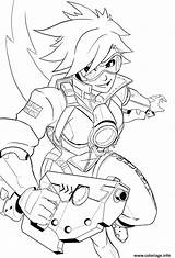 Overwatch Tracer Lineart Dattaque Heros Beamer Artemia sketch template