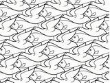 Escher Coloring Pages Mc Popular sketch template
