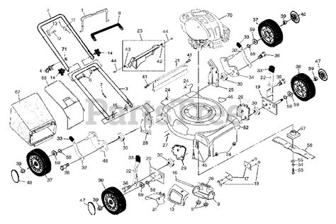 Husqvarna 7021 Cm 954224088 B Husqvarna 21 Walk Behind Mower 2004