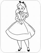 Alice Wonderland Colorare Wonders Disneyclips Seuss sketch template
