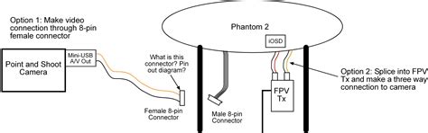 wiring  connection questions xpost  zenmuse dji phantom drone forum