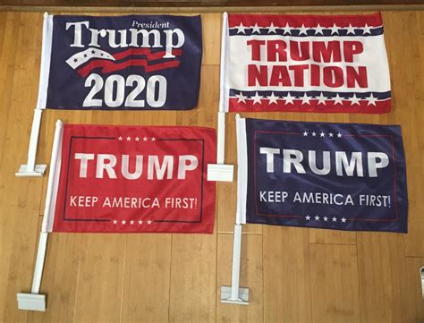 trump car flags trump 2020 trump nation trump maga red and blue do