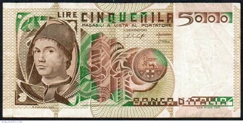 lire    issue  lire italy banknote