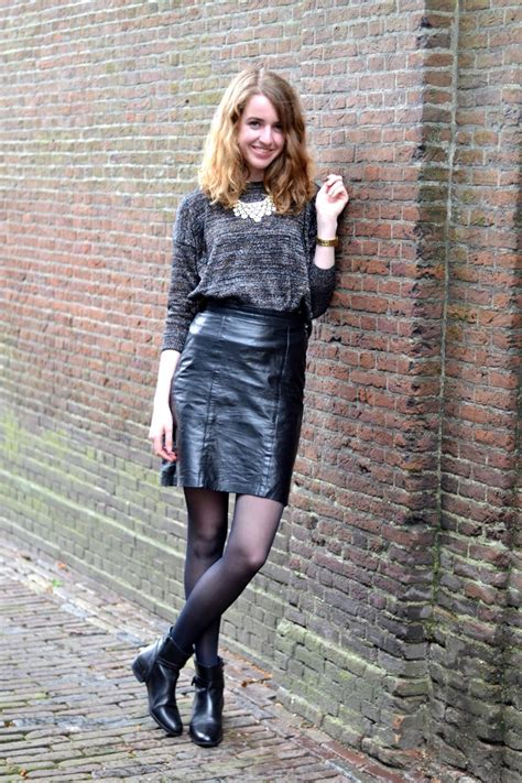 leather skirt from good blogsite