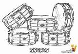 Coloring Drums Drum Snare Yescoloring Pages sketch template