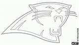 Panthers Carolina Coloring Pages Football Logo Nfl Stencil Panther Clipart Team Outline American Clip Cake Cliparts Library Nfc South Lineman sketch template