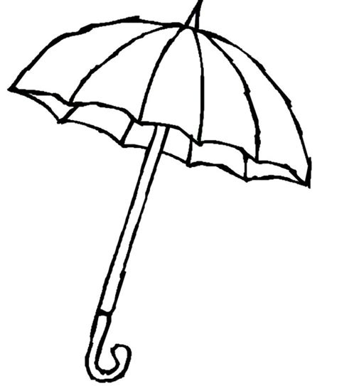 umbrella coloring page clipart