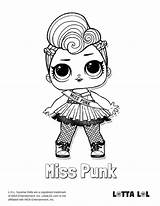 Lol Coloring Pages Surprise Punk Dolls Colouring Miss Doll Lotta Kids Series Printable Print Adult Para Color Redirect sketch template