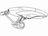 Trek Star Coloring Pages Ships Enterprise Book Starships Bing sketch template