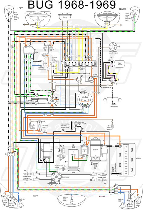 vw tech article   wiring diagram vw beetles vw bug beetle