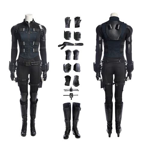 avengers infinity war black widow cosplay costume