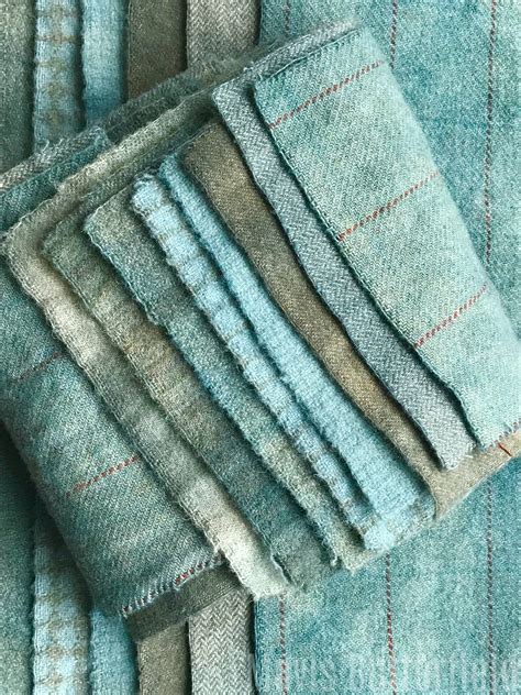 hand dyed wool fabric  slate blue fat  sixteenth  primitive