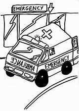 Coloring Emergency Pages Room Ems Getcolorings Ambulance sketch template