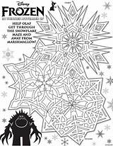 Frozen Disney Marshmallow Maze Coloring Olaf Pages Away Printables Printable Help Storybook App Elsa Anna Disneys Find sketch template