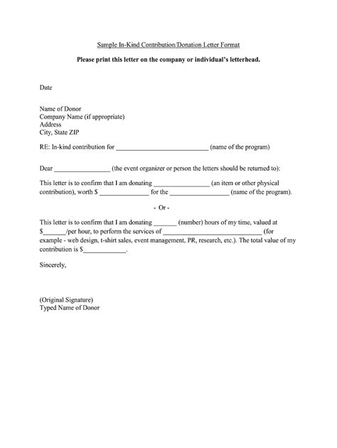 contribution letter fill  printable fillable blank pdffiller
