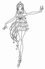 Enchantix Winx Alas Colorea Sirenix Tecna sketch template