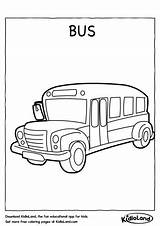Bus Coloring Kidloland Worksheet Worksheets Printable sketch template