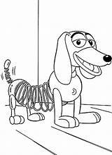 Coloring Slinky Toystory Trickfilmfiguren Smiles Malvorlage Cartoni Kategorien sketch template
