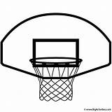 Basketball Hoop Coloring Pages Template Sports sketch template