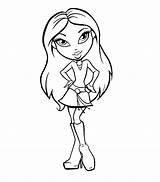 Coloring Bratz Pages Baby Printable Popular sketch template