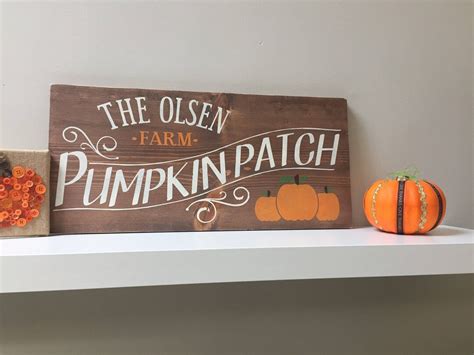 pumpkin patch sign personalized pumpkin patch sign family etsy