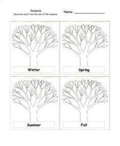 seasons  trees activity seasons kindergarten seasons activities
