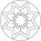 Sterne Mandalas Ausmalbilder Perfektes sketch template