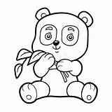 Panda Coloring Children Little Book Preview sketch template