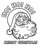 Coloring Christmas Merry Santa Ho Pages Claus Happy Joyful Printable Color Kids Everyone sketch template