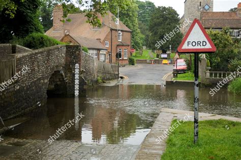 ford  river darent centre eynsford editorial stock photo stock image shutterstock