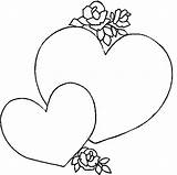 Pages Coloring Heart Print Broken Printable Valentines Kids Getcolorings Shape Getdrawings Hearts Two Colorings sketch template