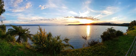 great lake taupo   sunset rnewzealand