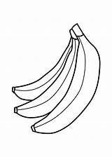 Fruits Bananas Banany Kolorowanka Apples Banan Trzy Getdrawings Druku Prinables 4kids Drukowanka Malowankę Wydrukuj sketch template