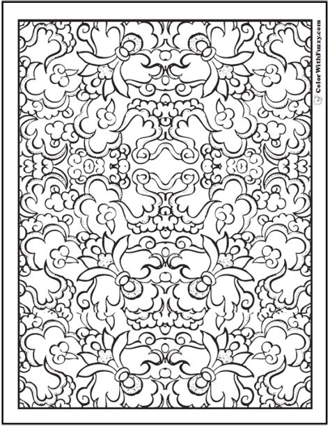 pattern coloring pages digital coloring pages  kids  adults