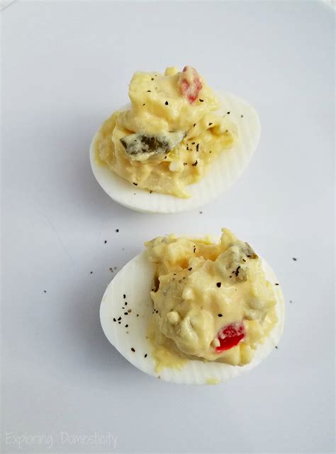 Potato Salad Stuffed Deviled Eggs ⋆ Exploring Domesticity
