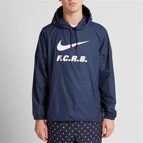 nike  fc real bristol packable anorak obsidian