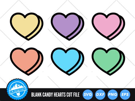 conversation hearts cut file designs graphics