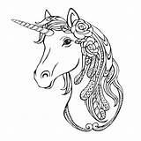 Unicorn Homecolor sketch template