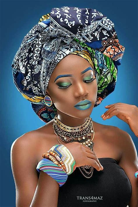 Costumes Makeup Dziewczyny Moda Afrykańska Kobieta