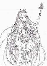 Coloring Princess Anime Pages Line Star Deviantart Manga Deviant Library Clipart Popular Group sketch template