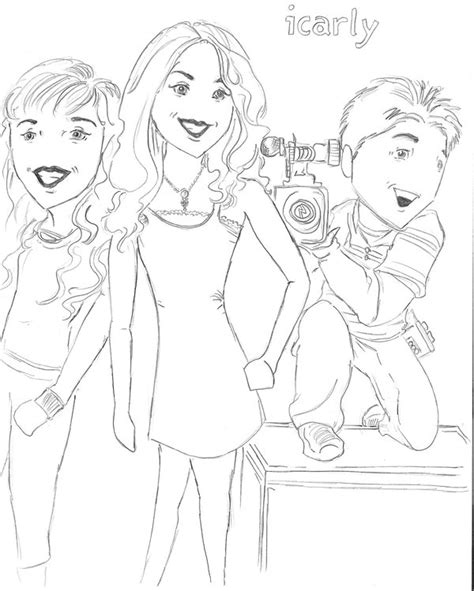 icarly printable coloring pages coloring home