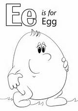 Letter Coloring Egg Pages Alphabet Preschool Elephant Printable Worksheets Color Kindergarten Super Activities Words Writing Letters Drawing Craft Abc Learning sketch template