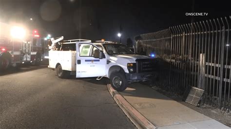 City Of San Diego Employee Suspected Of Dui Crashes City Work Truck In