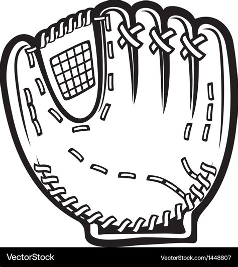 baseball glove royalty  vector image vectorstock