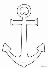 Anchor Drawing Drawings Draw Outline Coloring Anchors Sketch Pages Simple Stencil Ship Sailor Google String Crafts Pattern Navy Nautical Anker sketch template