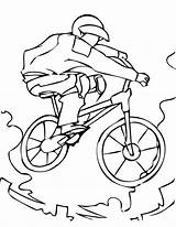 Bmx Colouring sketch template